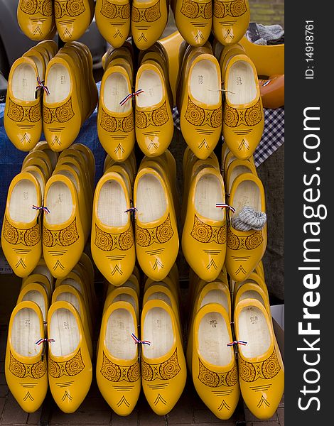 Traditional Dutch Wooden Shoes For Sale