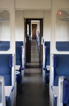 Inside The Empty Train Carriage Stock Photography Inside The Empty Train Carriage Stock Photography