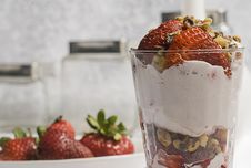 Strawberry And Ice Cream Royalty Free Stock Photo Strawberry And Ice Cream Royalty Free Stock Photo