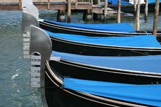 Gondolas In Venice Stock Photography