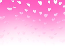 Background With Hearts Royalty Free Stock Photography