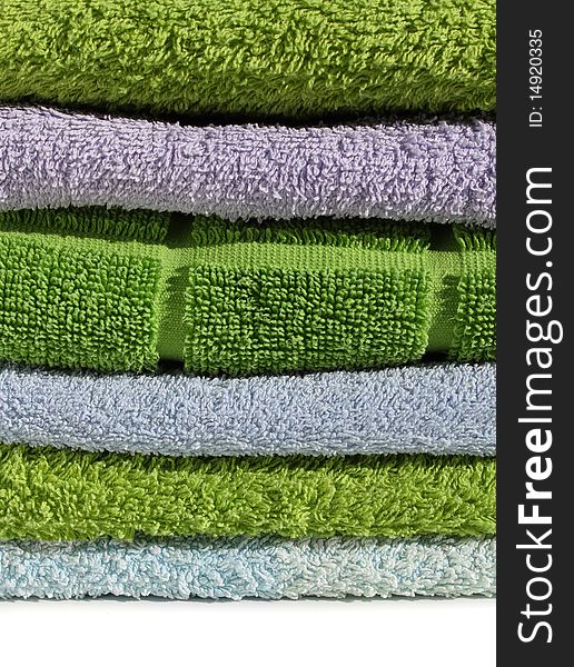 Terry cloth towels pile