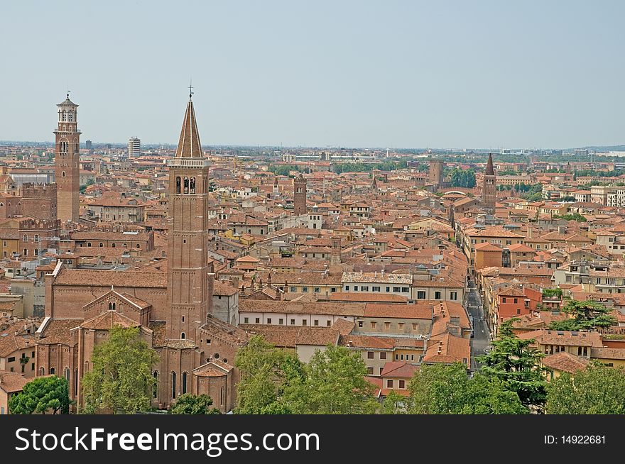 The buildings and architecture of verona in italy. The buildings and architecture of verona in italy