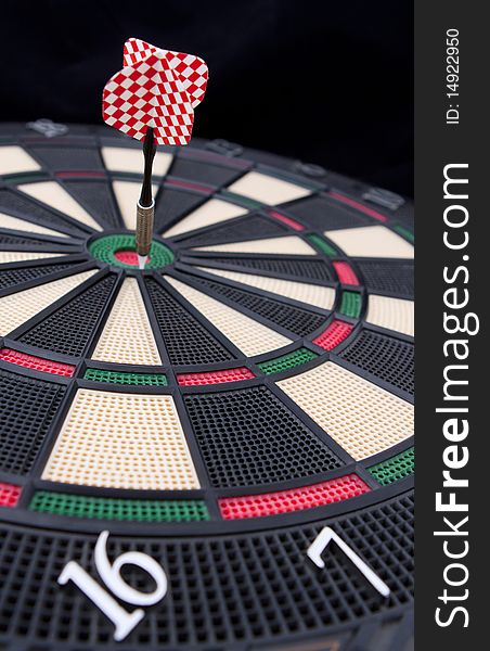 Darts board close up, sport commercial