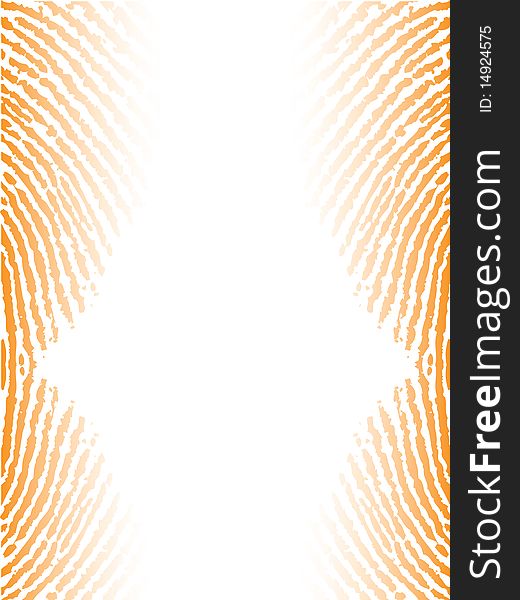 Fingerprinted background with orange color