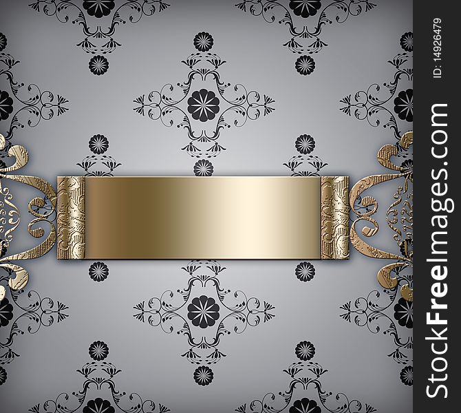 Background With Golden Motive