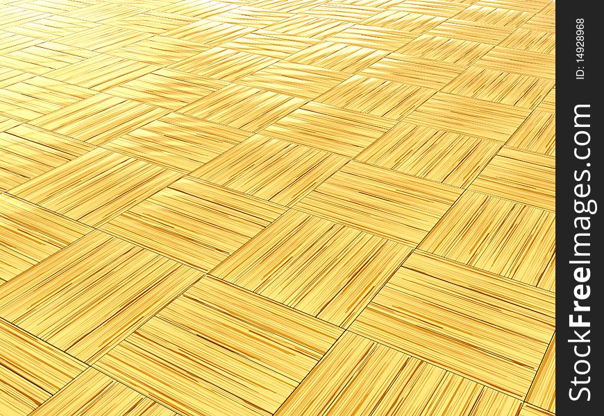 3d illustration of parquet floor texture or background