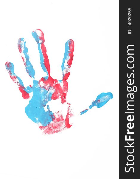 Colorful Hand child printed