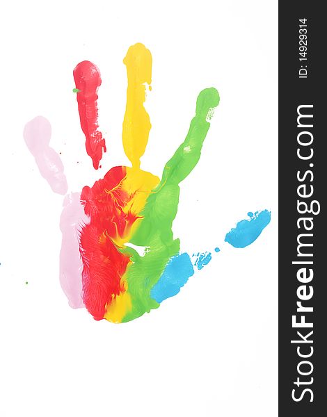 Colorful Hand Child Printed