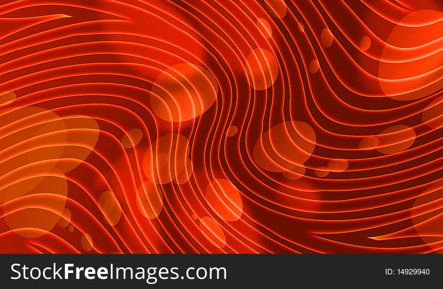Abstract glowing stripes on a dark background