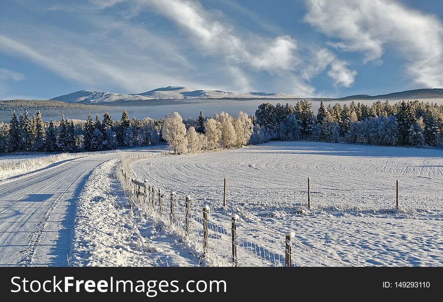 Norway`s gorgeous nature in winter. Norway`s gorgeous nature in winter.