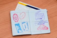 Passport Stamps Royalty Free Stock Image Passport Stamps Royalty Free Stock Image