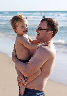 Father With His Child Royalty Free Stock Images Father With His Child Royalty Free Stock Images