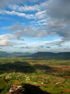 Dark Indian Landscape With Beautiful Clouds Stock Photography Dark Indian Landscape With Beautiful Clouds Stock Photography