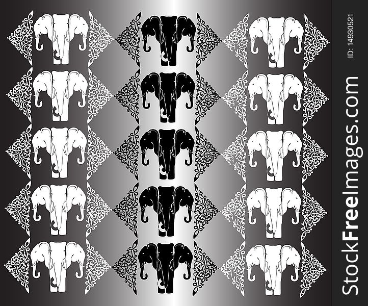 There is a elephant background or texture. There is a elephant background or texture