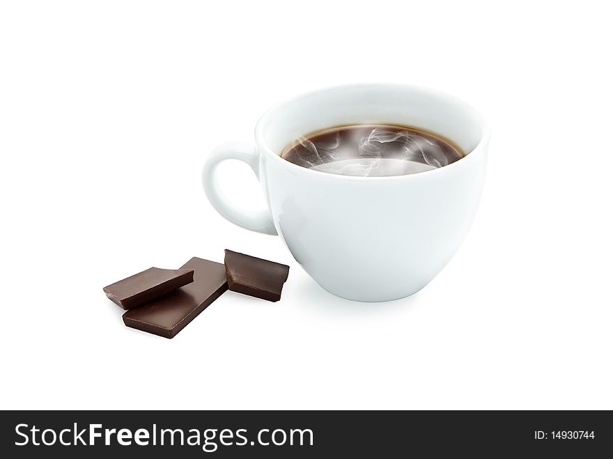 Classic espresso cup isolated on white with clipping path. Classic espresso cup isolated on white with clipping path