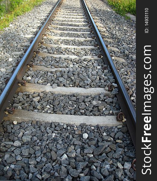 Angle View of Railway Tracks