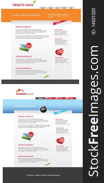 A collection of two web 2.0 templates. A collection of two web 2.0 templates