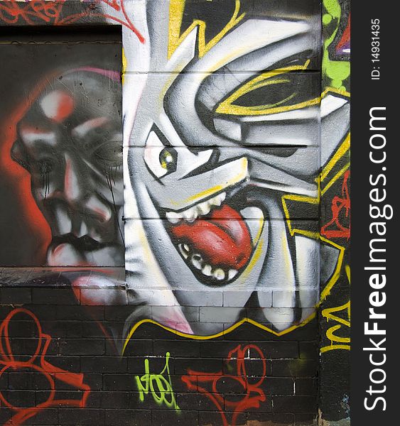 Graffiti On A Wall, Abstract