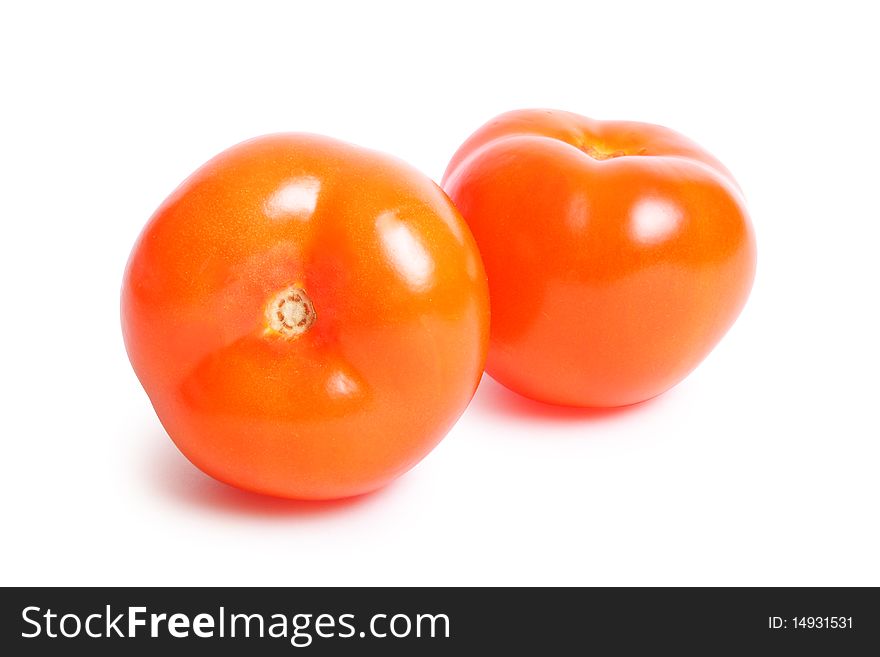 Tomato on white background (isolated, clipping path)