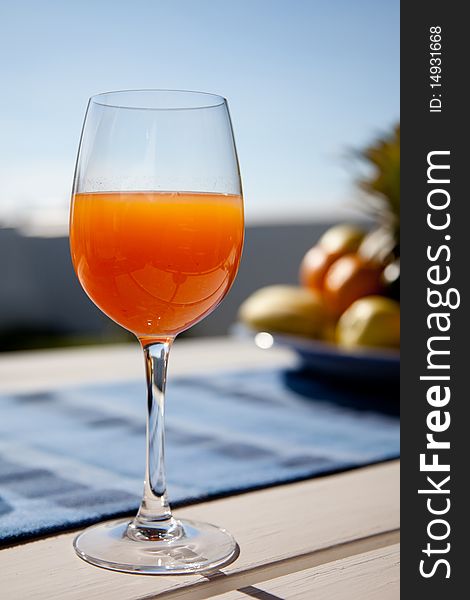 Image of fruit Juice in a glass. Image of fruit Juice in a glass