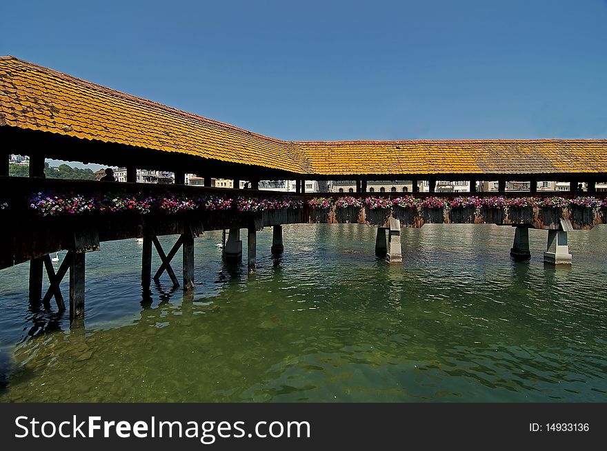 The Chapel bridge, Luzern, Switzerland