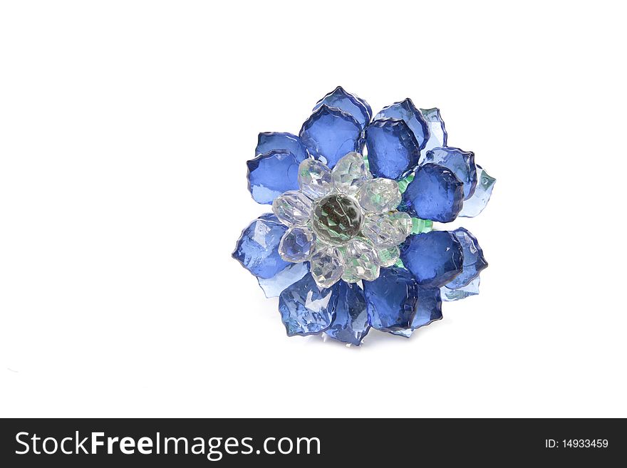 Glass flower for home or office decoration.
