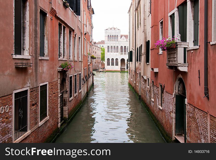 One of the many canals of Venice, Italy