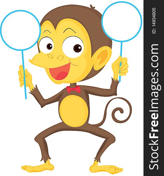 A Monkey Showing Boards