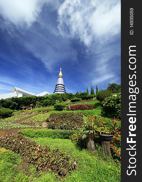 Thai style of pagoda in thailand. Thai style of pagoda in thailand