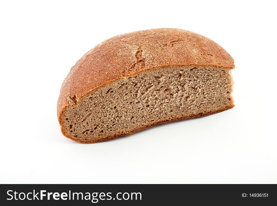 An image of bread on white background