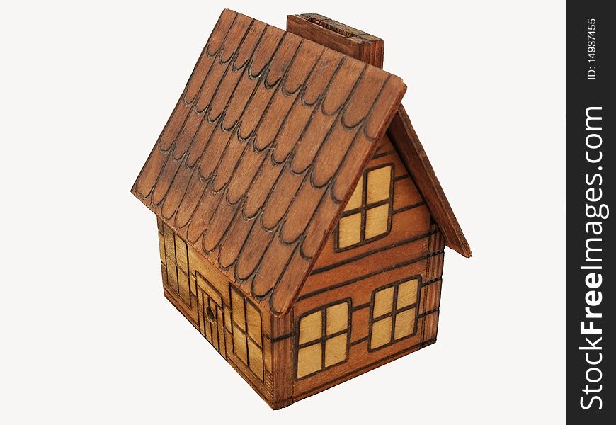 An old small wooden house