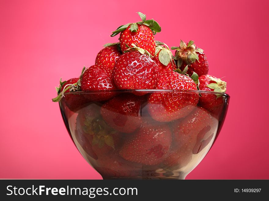 Close-up view of the bowl with fresh strawberry. Close-up view of the bowl with fresh strawberry