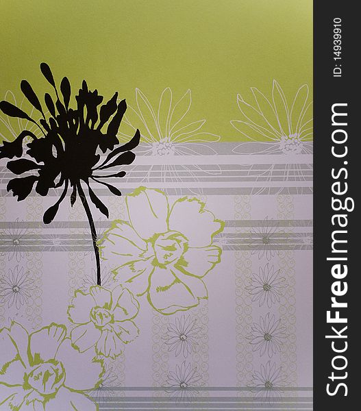 Scrapbook Paper With Flowers