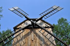 Old Village Windmill Royalty Free Stock Photos