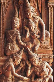 Old Wood Carving Royalty Free Stock Photo Old Wood Carving Royalty Free Stock Photo