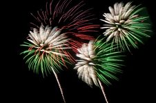 Green And White Fireworks Stock Photography Green And White Fireworks Stock Photography