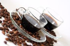 Coffee For Two In Diagonal Stock Image Coffee For Two In Diagonal Stock Image