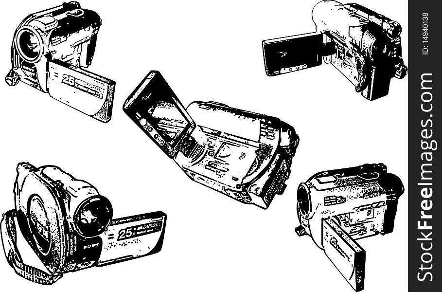 Set of video cameras from different points of view.