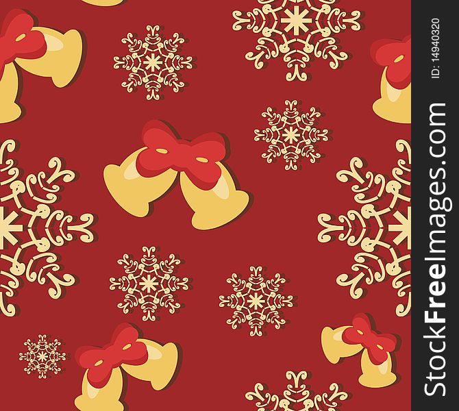 Seamless New Year And Christmas Background