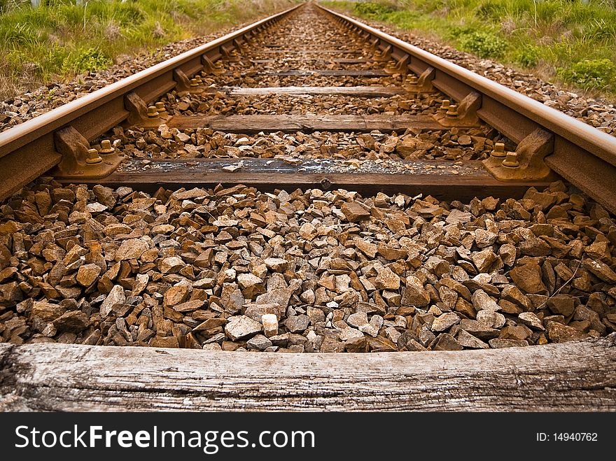 An old train track in Scotland.