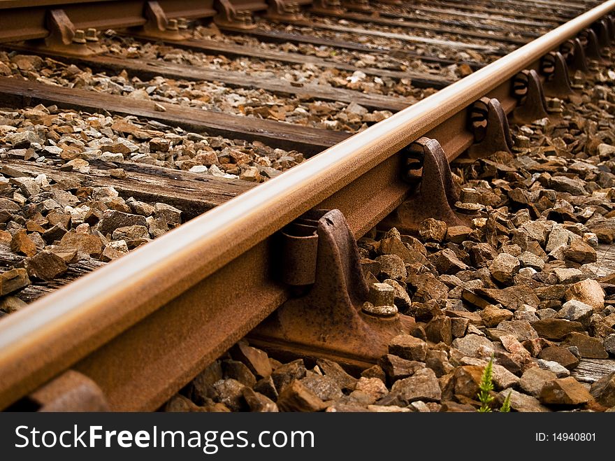 An old train track in Scotland.