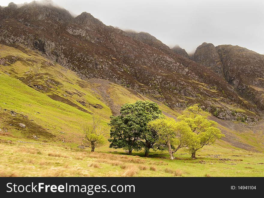 A landscape of the Highlands, Scotland. A landscape of the Highlands, Scotland.