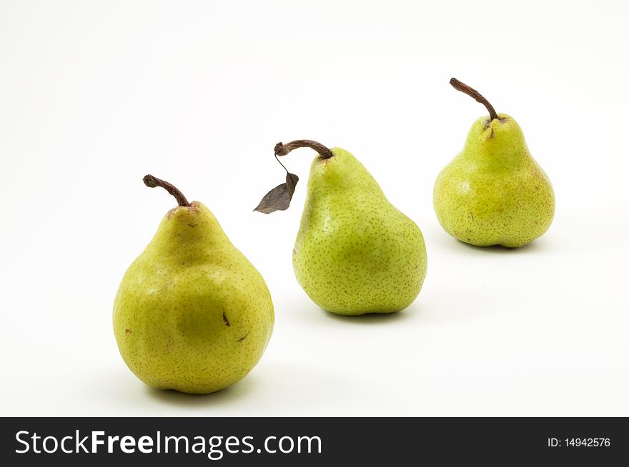 3 Pears In Diagonal Line