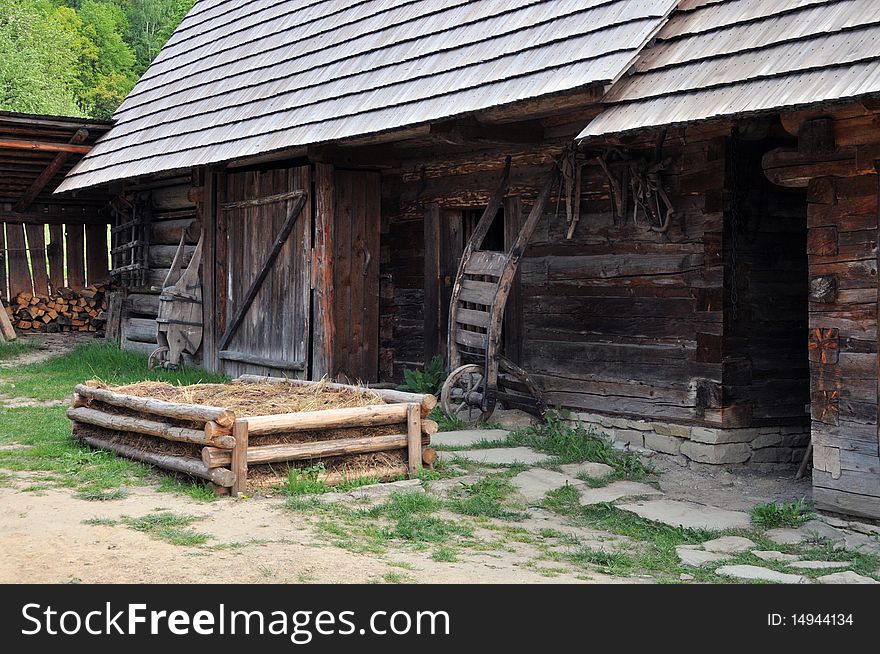 Old house, old wooden house, wood village, romantic, village house, folklore, folk, old window czech. Old house, old wooden house, wood village, romantic, village house, folklore, folk, old window czech