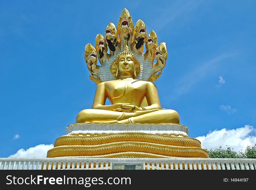 Big Buddha sculpture at Taton Temple