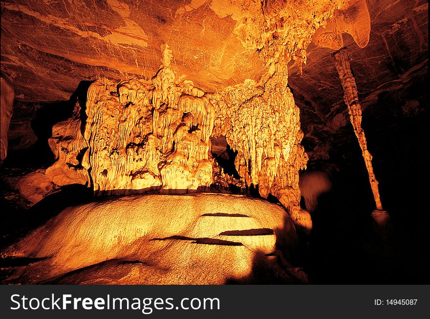 Cave Stalactites And Formations