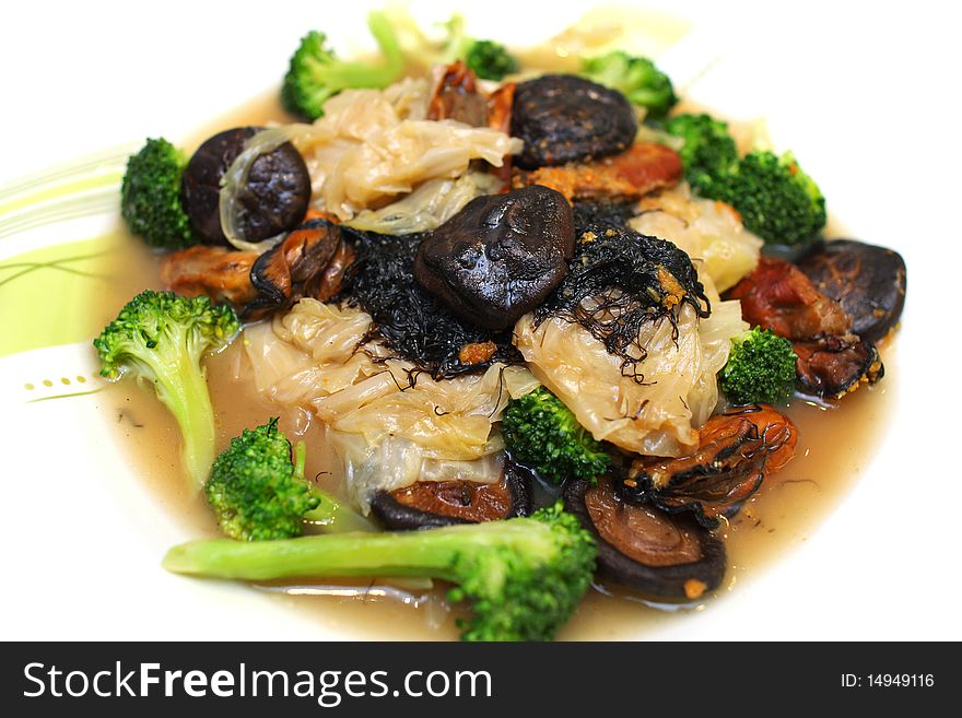 Close up of mixed vegetable isolated on white background. Close up of mixed vegetable isolated on white background.