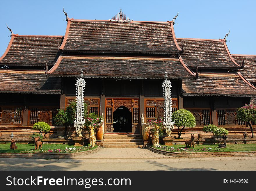 Beautiful buddist temple in Thailand