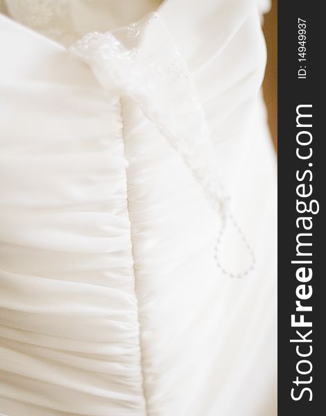 Wedding dress bow background with shadow